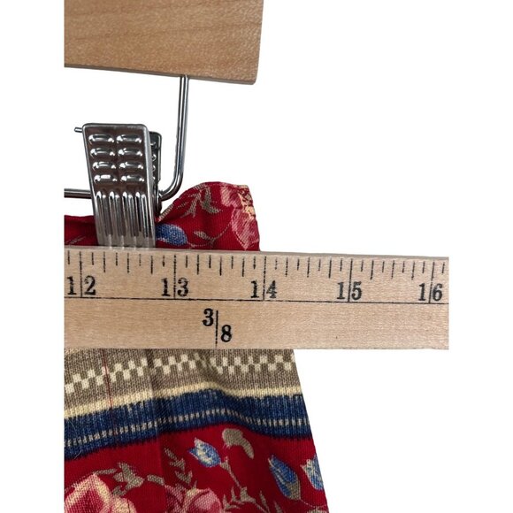 VTG Talbots floral cottage core mini wrap skirt sz 12 - Picture 4 of 8